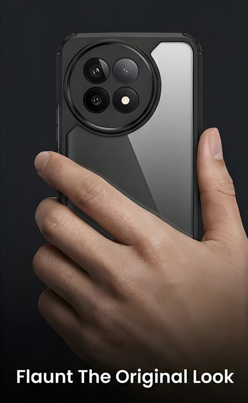 Image of Xiaomi 14 CIVI, Hybrid Design with Clear Back and Black Bumper, Camera Protection Cover