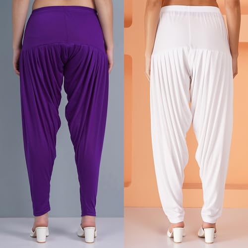 Image of Buy That Trendz Patiala Salwar for Women Relaxed Fit Viscose Patiyala Salwar Harem Bottom Pants