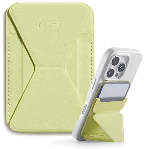 Image of MOFT Magnetic Wallet Stand Compatible with iPhone 16 /15 /14 /13 /12 Series, Angle Adjustment & Magnetic Compatible MOVAS Phone Stand,Soft Avocado