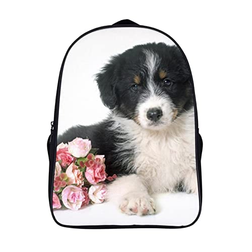 Mochila de pastor australiano 3D para el instituto y escapadas casuales de fin de semana