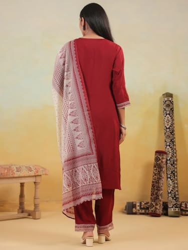 Image of SHIENZY Cotton Blend Kurta Set for Women