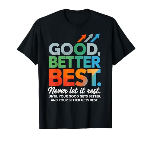 Good Better Best Never Let It Rest Motivational Mindset Quot