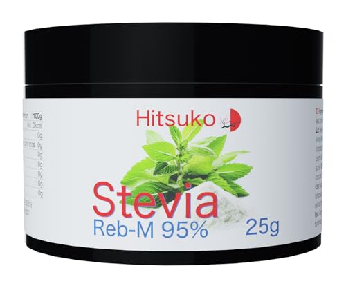 Polvo de Stevia Premium RebM-95 (25 g) | Sabor Similar al Azúcar | 470x Más Dulce