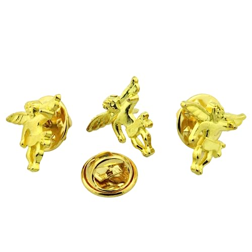 Image of Needzo Guardian Angel Lapel Pin, Loss of Loved One Accessory, 0.625 inch (Pack of 3)