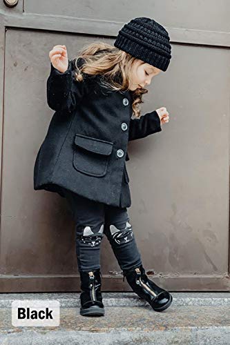 Funky Junque Kids Cozy Ribbed Beanie - Warm Winter Knit Cap for Toddlers3