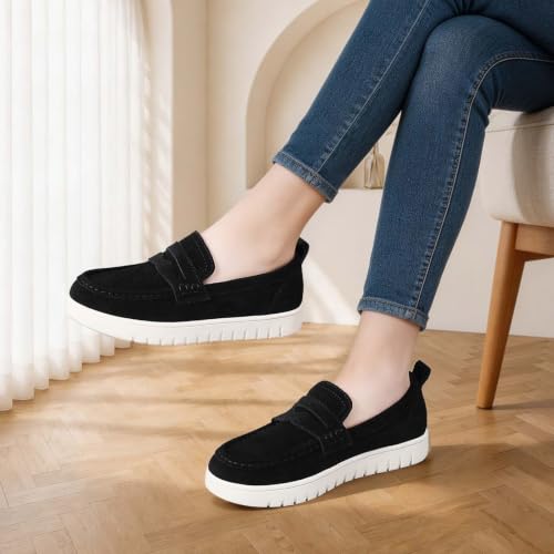Image of QAE Loafers for Women Comfortable Slip On Shoes Casual Fashion Sneakers