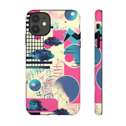 Coque iPhone 11 mate anti-rayures évitez les traces avec ce motif abstrait