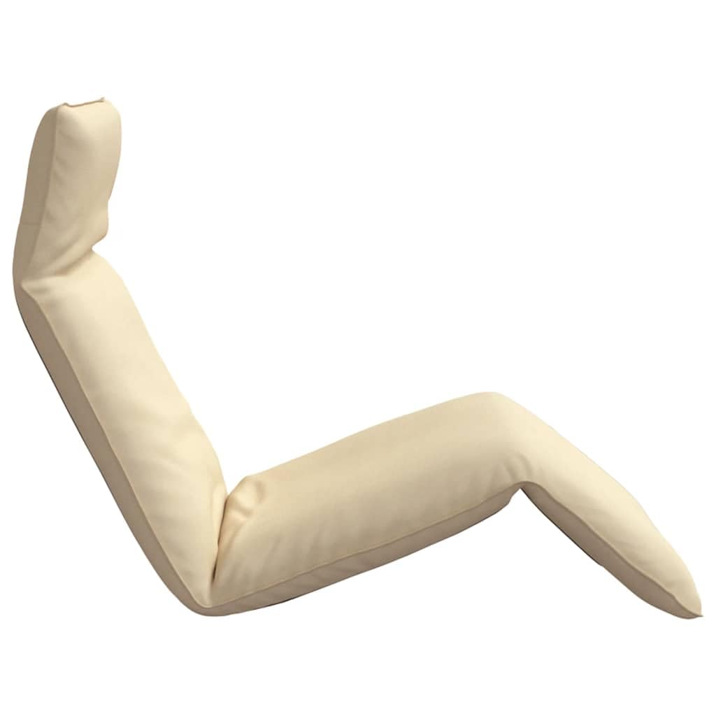 vidaXL Sonnenliege Klappbar Beige 175x54x8,5 cm Oxford-Gewebe, Sonnenbett, Liege, Bodenstuhl, Liegestuhl, Chaiselongue, Bodensessel, Relaxsessel