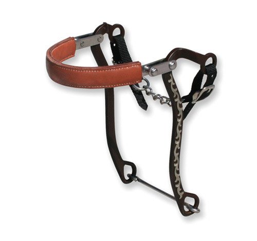 The Bob Avila Collection by Professionals Choice Equine Mechanical Hackamore Floral Bit