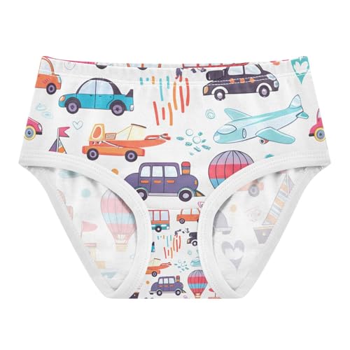 Colorful Transportation Vehicles Cars Toddler Girls's Underwear 2T 202c1380