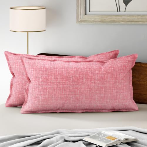 Image of Wakefit 100% Cotton Pillow Cover Set of 2 | 200 TC Soft & Breathable Pillow Cases | King Size 19 x 36 Inch | Skin Friendly, Durable & Gentle Machine Washable | Florenza