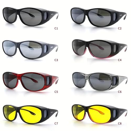 Fit Over Polarized Sunglasses - Wear Over Eyeglasses Perfect 100% UV Protection and For Men and Women2