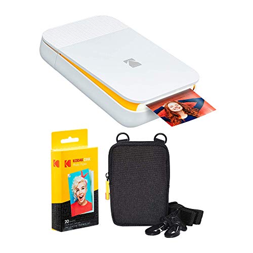 KODAK Smile Instant Digital Printer (White/Yellow) Soft Case Kit