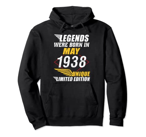 Cumpleaños Mayo 1938 Edición Limitada Regalo Legend May Sudadera con Capucha