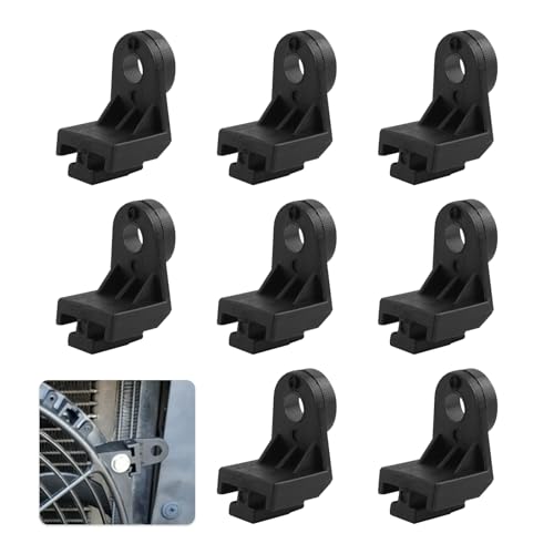 8PCS Radiator Fan Mounting Feet,L-Shaped Install Legs Electric Fan Mounting Kit for Car Cooling Fans,Universal Radiator Mount Automotive Accessories for Slim Cooling Fans