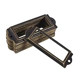 Excellente qualité : léger et finition, fin mais robuste, idéal pour la décoration, porte-étiquette vintage, cadre d'étiquette de fichier vintage