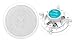 Pyle 6.5 Inch 300W Dual Channel 8 Ohm Home Audio in Ceiling Marine Grade Waterproof Speaker with 60Hz to 22kHz Frequency Response (2 Pack)