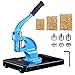 Yescom Grommet Tool Kit 1/2' 3/8' 1/4' 900 Set of Eyelets and Washers 3-die Hand Press Grommet Machine with Rolling Base for Fabric Tarps Banners Prints YES0389