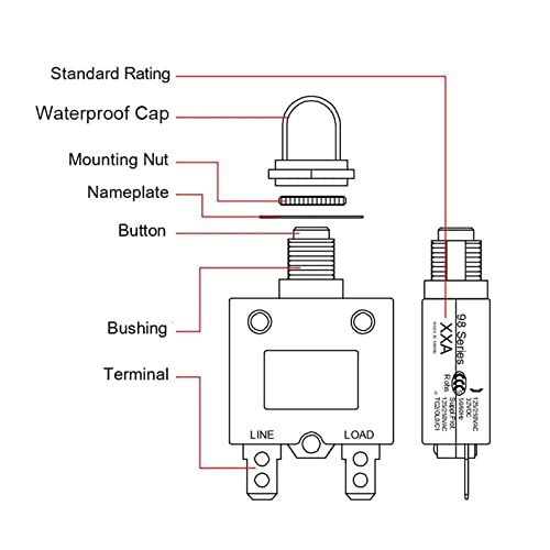 Disyuntor reenganchador 98H con protector térmico auto 70A 5