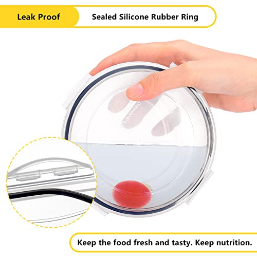 34 Pcs Food Storage Containers Set With Airtight Lids (17 Lids &17 Containers) - Bpa-Free Plastic Food Container For Kitchen Storage Organization, Salad Fruit Lunch Containers With Labels & Marker #TOP3