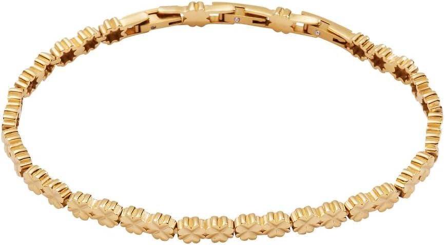 Alex and Ani Lucky Clover Charm Tennis Bracelet