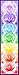 Chakra Banner Poster - 9 x 36 inches, Flower of Life, Sacred Geometry, Spiritual Art, Yoga art, Beautiful!