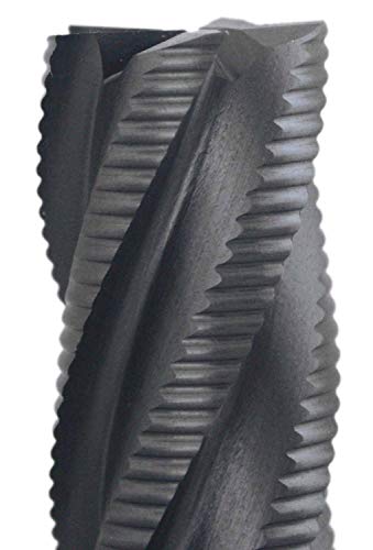 Accusize Industrial Tools 1'' Fine Tooth M42 8% Cobalt Tialn Roughing End Mill, 1'' Shk Dia, 3'' Flute Length, 5-1/2'' Oal, 5 Flute, 1104-0031 #TOP3