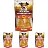 SmartBones Huesos Masticables Mediano - Snack masticable con sabrosas Verduras y boniato para Perros medianos, Huesos de Textura Blanda, sin Cuero Crudo, 2 Piezas (Paquete de 4)