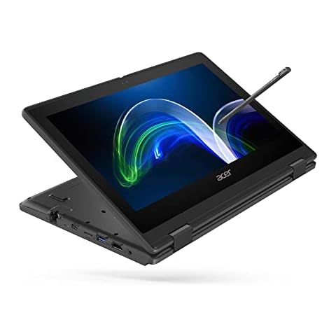 Acer TravelMate Spin B3 FHD 11.6" Laptop Black Cover