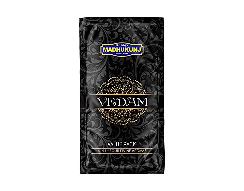 Image of MADHUKUNJ Zipper Divine Pack Incense Sticks Agarbatti for Refreshing and Alluring Environment Long Lasting Scent Stick Meditation or Religious Purpose - (Pack of 5, 100 Sticks Per Pack)