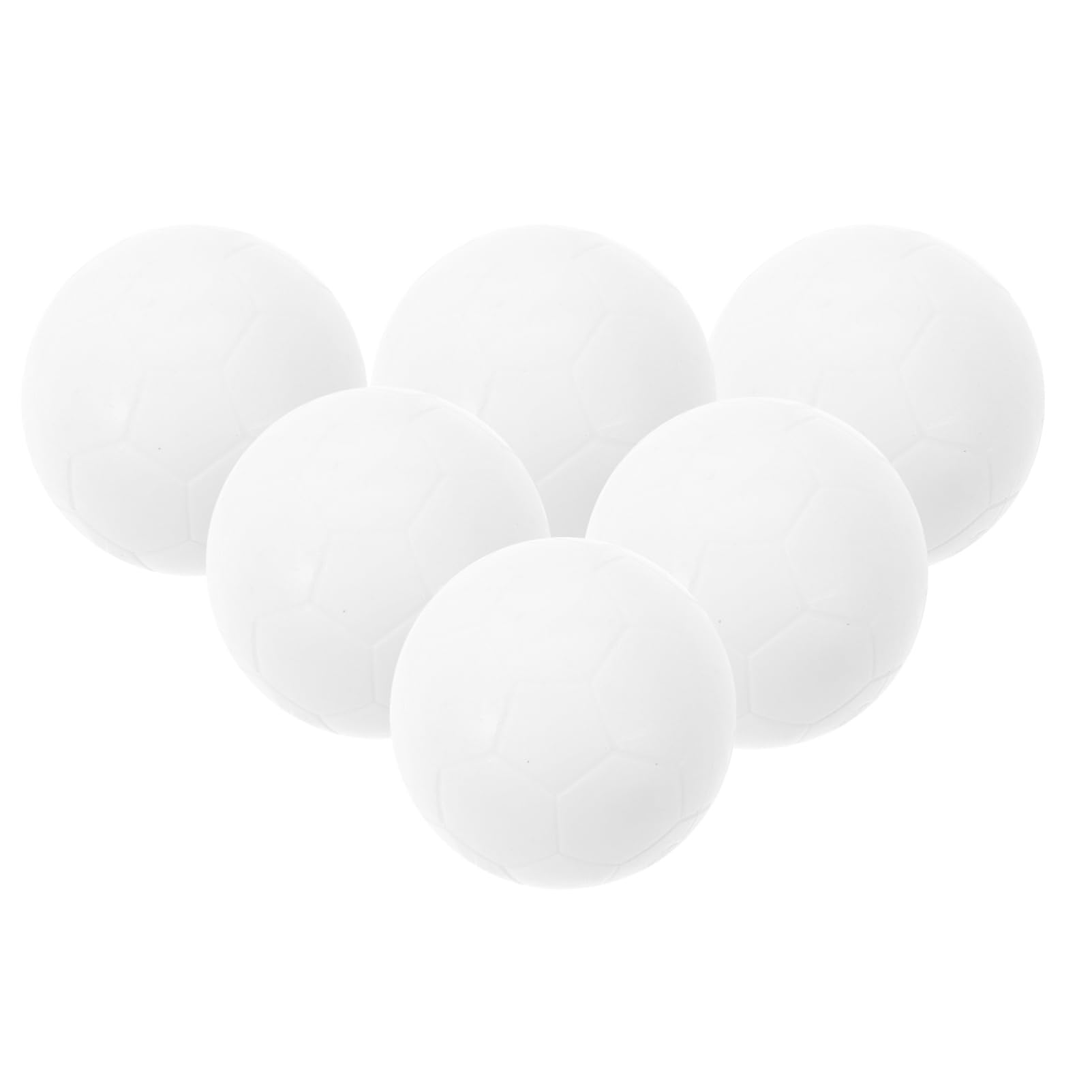 BESPORTBLE 6pcs Table Soccer Balls Replaceable Footballs for Desk Game Mini Foosball Balls for Indoor Outdoor Fun Made of Lightweight Material for Adults