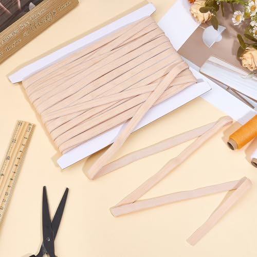 letsinstyle 25 Yards 0.39 Inches Wide Silicone Gripper Elastic Band, Non-Slip Rubber Stretch Gripper Tape, Beige Elastic Ribbon for Garment Sewing Project Waistband Making by letsinstyle - Image 6
