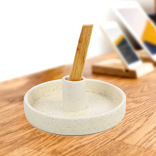 Palo Santo Holder, Ceramic Incense Burner For Palo Santo Wood Or Scented Incense Stick, Beige #TOP1