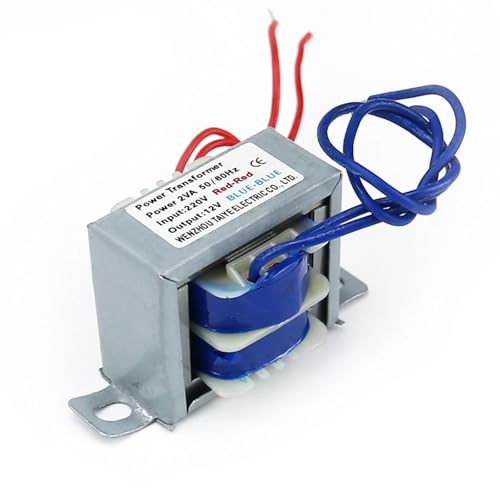 Transformateur EI 220V vers 12V AC double mini convertisseur 2W pour circuit imprimé