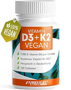 Profuel Vitamin D3 K2 VEGAN 120 Tabletten