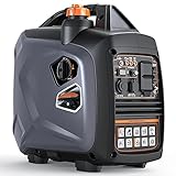 Portable Power Station with Gas, Super Quiet Outdoor Gas Inverter Generator,Power Station for Home Emergency Back-Up Camping Travel Hunting