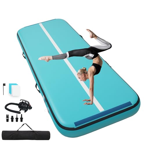 Tapis de gymnastique gonflable 4m Quashley 20cm d'épaisseur pour tumbling et fitness