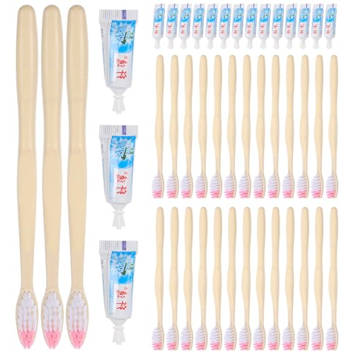 Brosses à dents jetables dentifrice évitez les oublis en voyage lot de 100