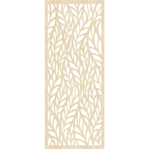 Image of Ortonville Decorative Pierced Fretwork Wood Wall Panels, 11 3 /8 inchW x 29 3 /8 inchH x 1 /4 inchT, Birch
