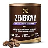 ZENERGY COFFEE – Nahrungsergänzung | Superkaffee-Pulver Espresso Geschmack | Mit MCT-Öl, L-Carnitin, B-Vitaminen & Time-Release Koffein | Energie & Fokus ohne Nervosität | 300 g
