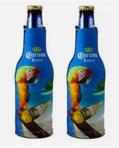 Corona Kaddy Cooler Huggie Coolie - Juego de 2 soportes para botella de cerveza Corona Kaddy Cooler Huggie Coolie - Juego de 2 soportes para botella de cerveza
