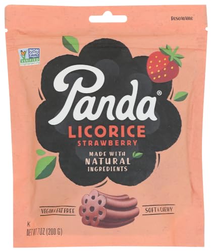 Panda All Natural Licorice Chews Strawberry (pack of 2)