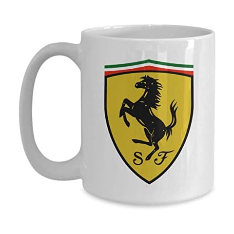 Artist Unknown Ferrari logo, Ferrari Emblem, Scuderia Ferrari, coffee mug, the prancing horse, coffee cup Cover