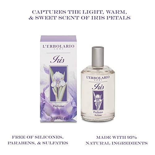 L'Erbolario, Parfum Femme Iris, Parfum Femme, Eau de Parfum Femme, Parfum Chypre Fleuri, Format 100 ml - Image 3