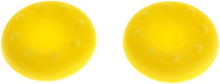 10Pcs Yellow Silicone Analog Controller Thumb Stick Grips Cap Cover for Game Controller PS3 PS4 Xbox 360 Xbox One Game Accessories Replacement Parts