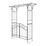 LEADZM Arco de Hierro forjado, arco de jardín adecuado para plantas...