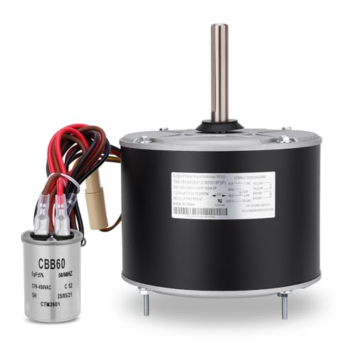 0131m00018p Reversible AC Condenser Fan Motor Compatible with Goodman Amana Janitrol HVAC 0131m00018psp Reversibly Rotatable Design Blower Motor Compatible with Zhongshan Broad-Ocean YDK-180S62823-03