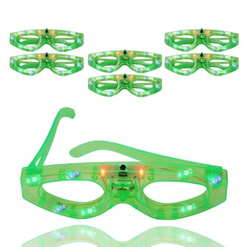 Image of KYNA Set of 6Pcs LED Flashing Light Goggles for Kids Girls & Boys Party Supplies for Children (m7)