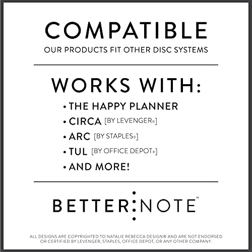 image for Natalie Rebecca Design BetterNote 2023 Monthly Calendar Refill Fits Di