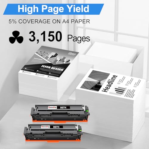 Image of 067H Black Toner Cartridge Replacement for Canon 067 067H